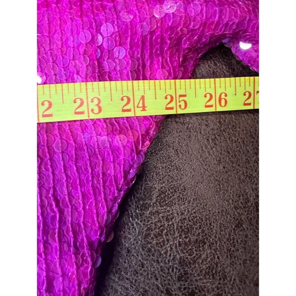 Vintage 80's Exotica Women's S Sequined Cocktail Formal Evening Disco Silk Top - Picture 6 of 10